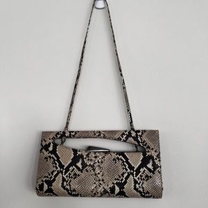 Stuart Weitzman Snakeskin Clutch